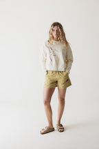 Hummingbird Crew Crop Sweatshirt
