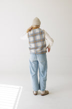 Ozette Horizon Plaid Zip-up Fleece Vest
