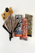 Paisley Satin Square Scarf Neck Bandana