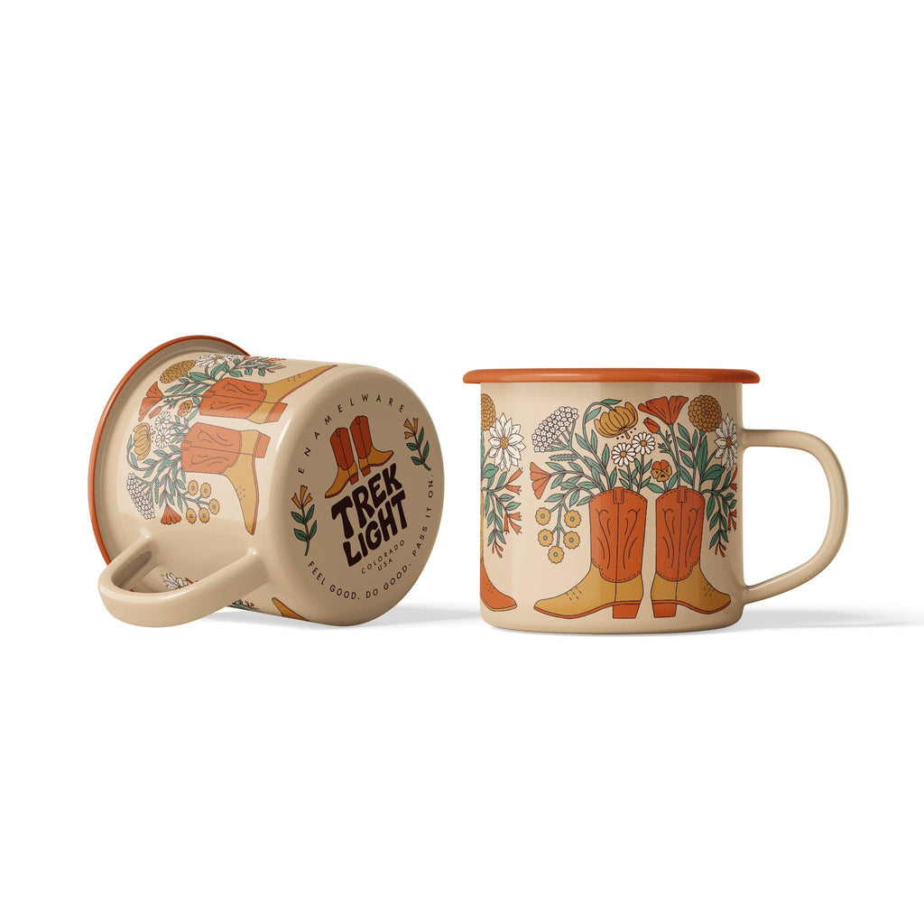 Enamel Coffee & Camp Mug | Western Bloom | 16oz