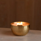 Juniper & Balsam Fir-Solid Brass 14oz Pure Soy Candle