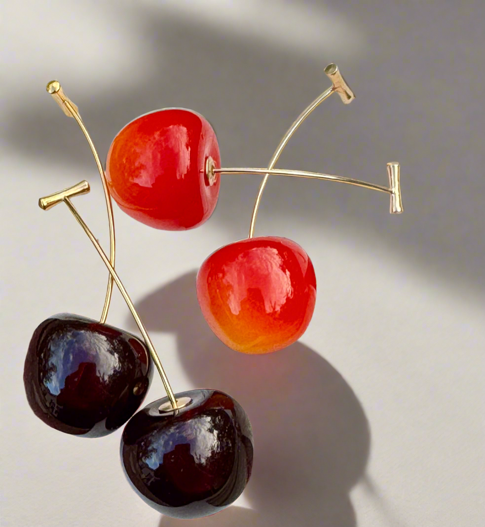 Cherry Drop Earrings