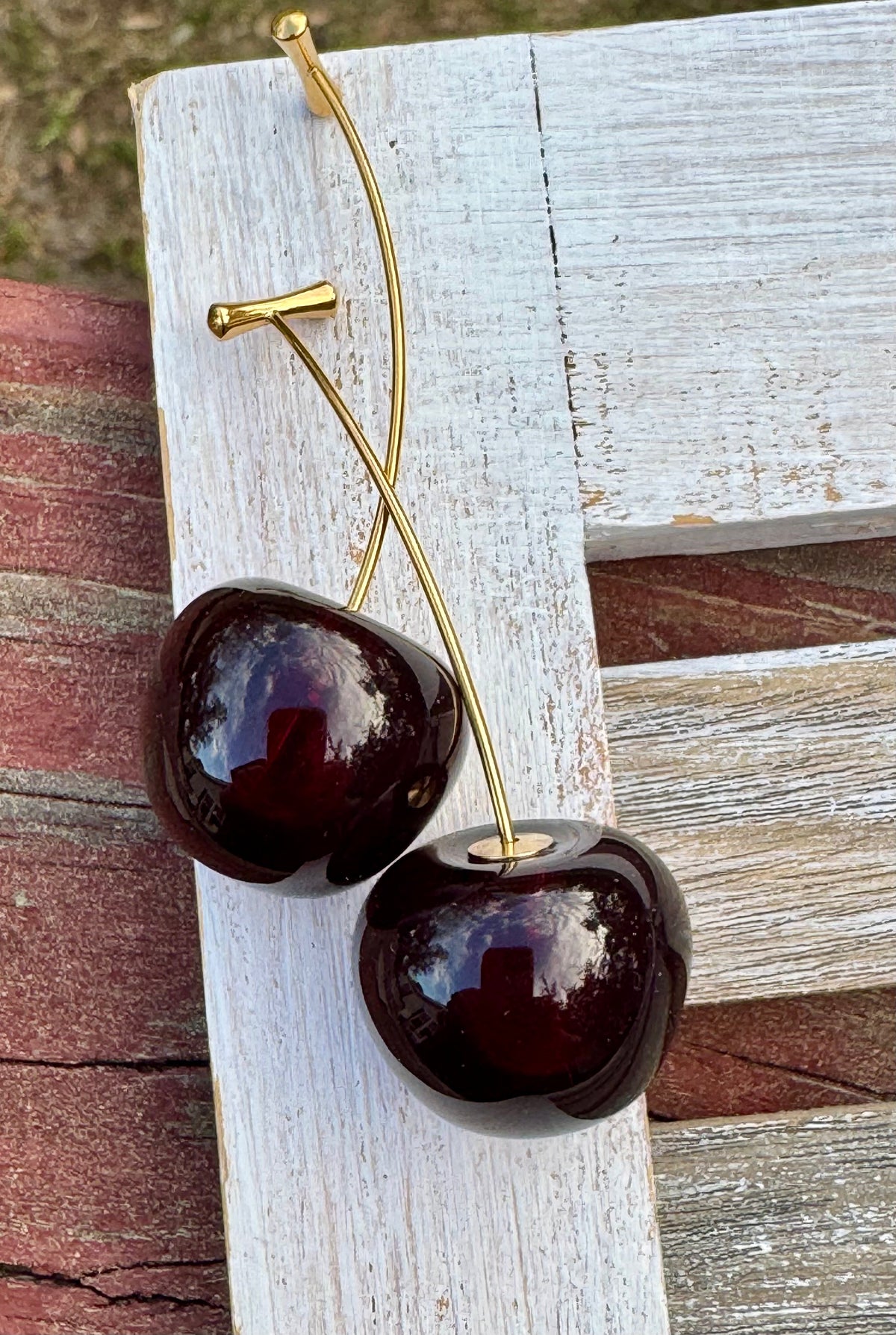 Cherry Drop Earrings
