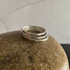 Hammered Sterling Silver Stacking Rings