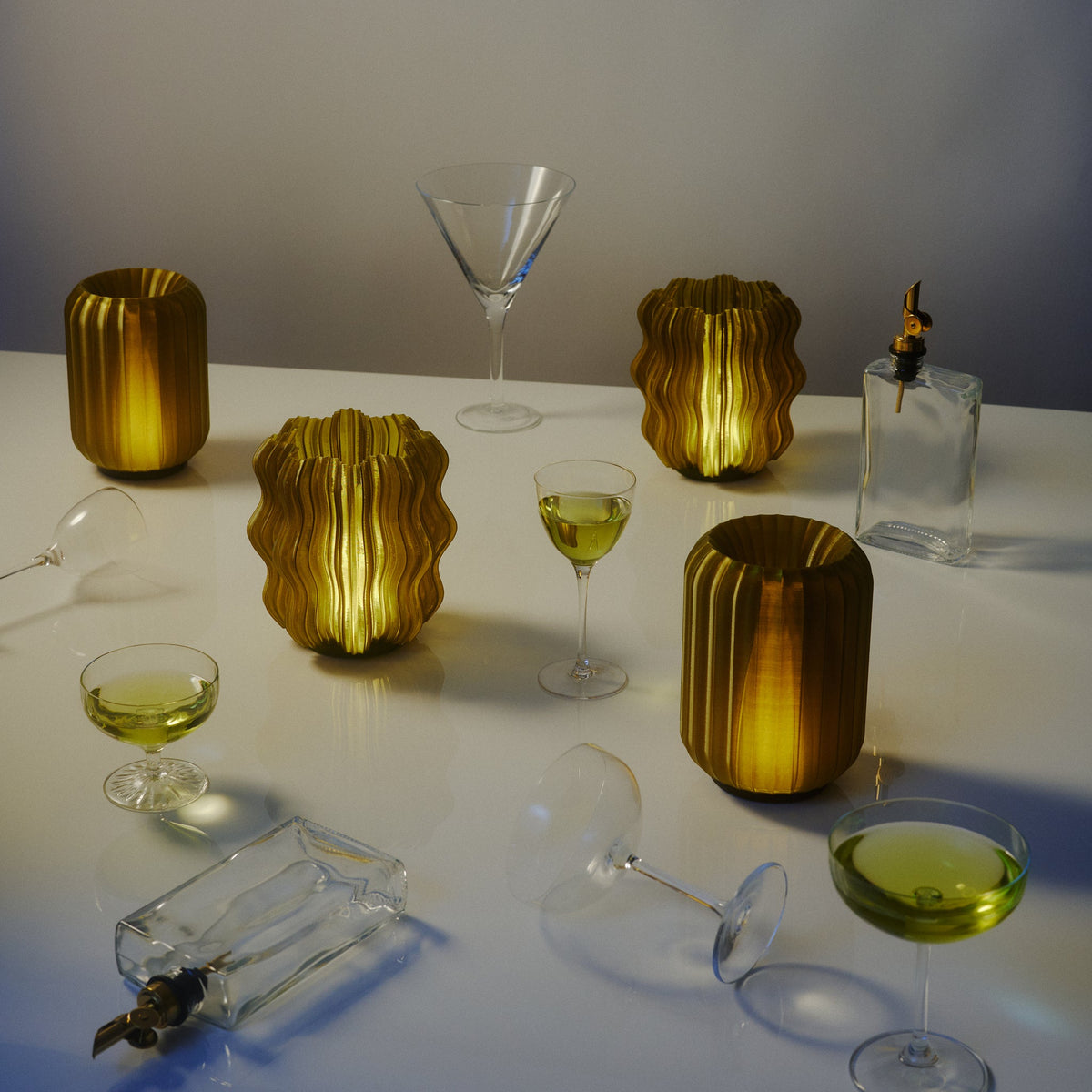 Cordless Mini Wavy Lamp