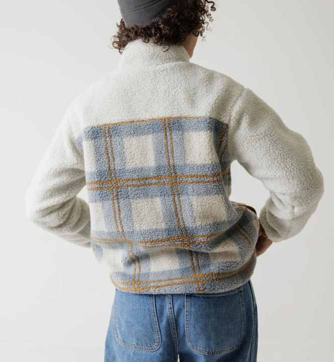 Willow Creek Zip-up Fleece with Plaid