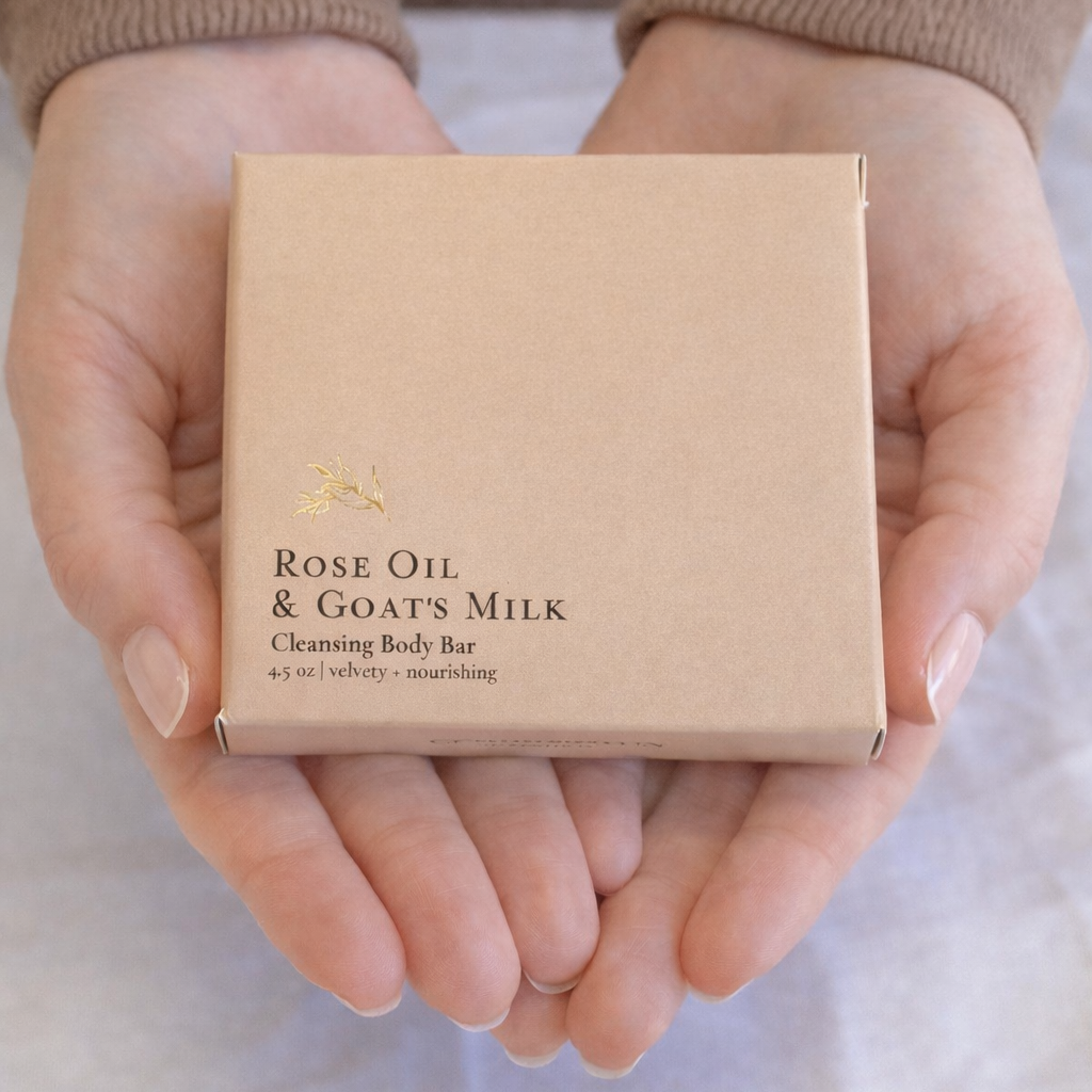 Rose Oil & Goats Milk | Body Cleansing Bars