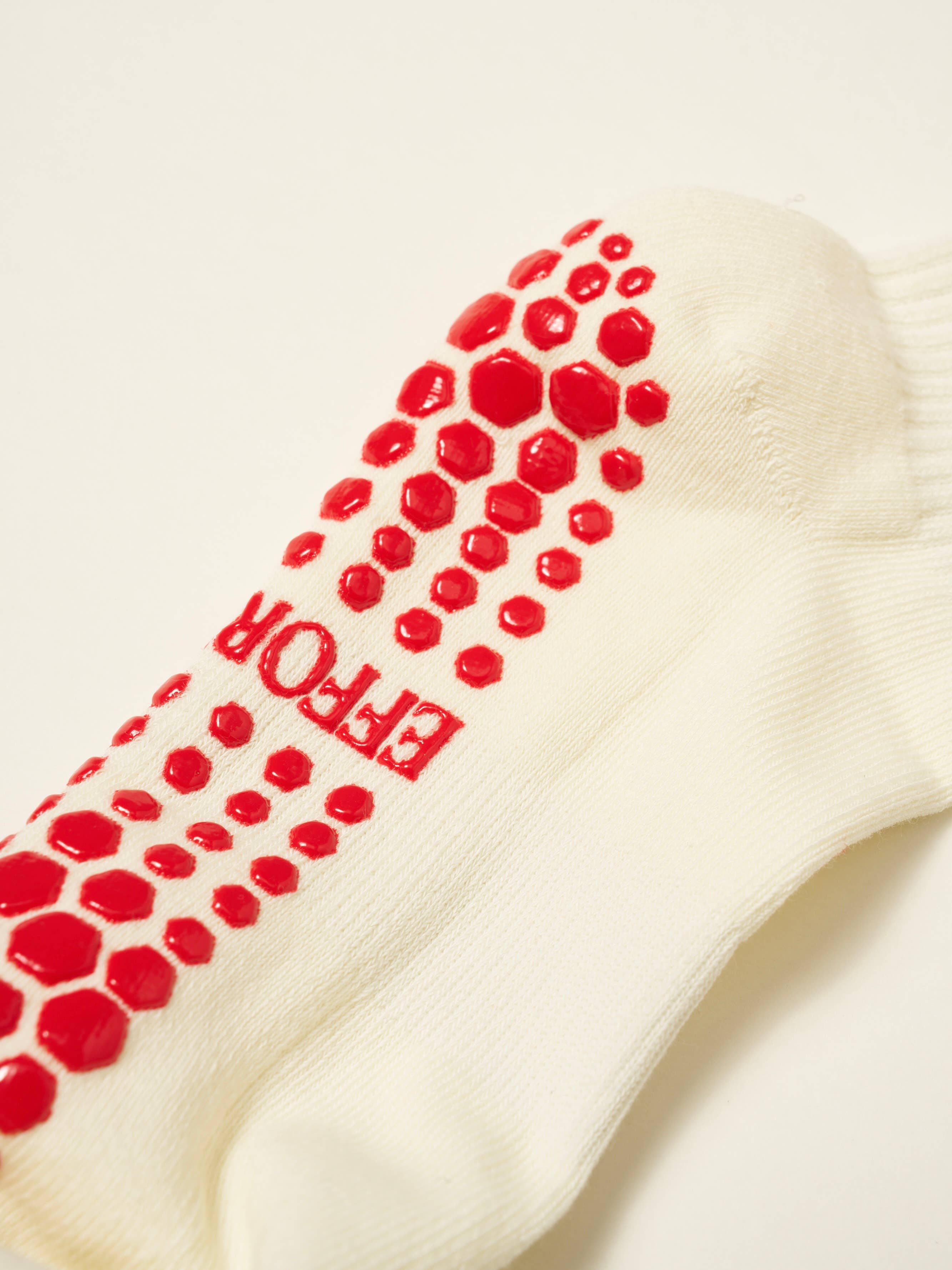 Strawberry Ruffle Grip Pilates Sock