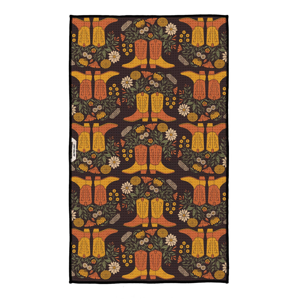 Kitchen Tea Towel Quick Dry | Western Bloom Boots & Flowers