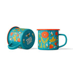 Garden Buzz Enamel Mug 16oz