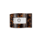 Tortoise Small Flat Rectangle Hair Clip
